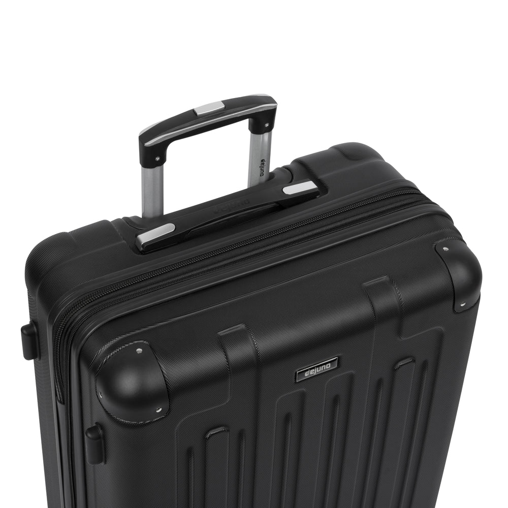 Tutin hardside spinner suitcase in Black, close-up of the padded handle