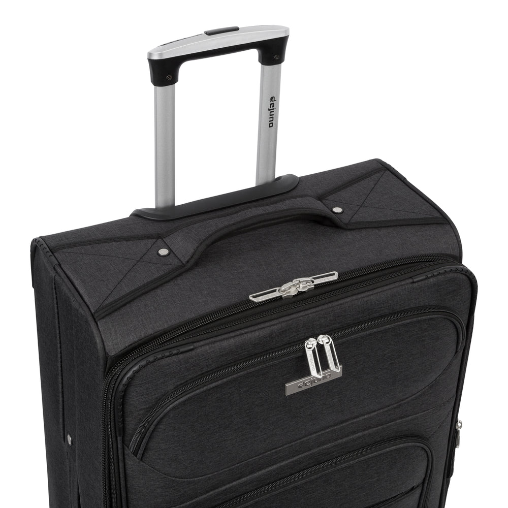 Durango softside spinner suitcase in Black, close-up of the padded handle