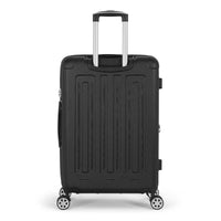 Tutin hardside spinner suitcase in Black, back view
