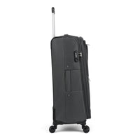 Legacy II softside spinner suitcase in Gray, side view