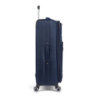 Dawson softside spinner suitcase in Navy, side view