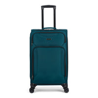 Jasper softside spinner suitcase in Green, front view