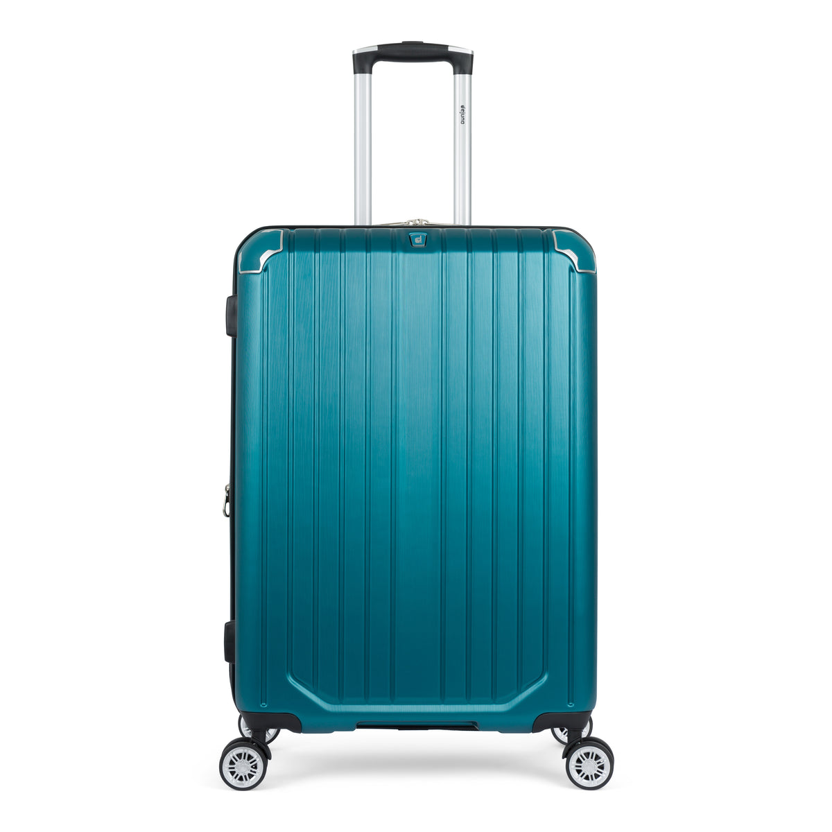 Beaumont hardside spinner suitcase in Teal, front view