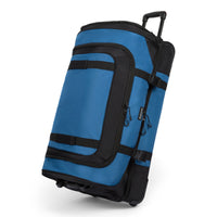 Excursion rolling duffel bag in Black Navy, front view