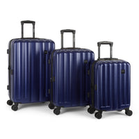 Camden II 3-piece hardside luggage set in Ocean Blue: carry-on, medium and large suitcases