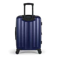 Camden II hardside spinner suitcase in Ocean Blue, back view