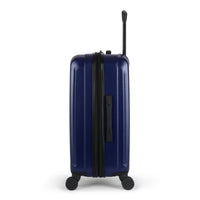 Camden II hardside spinner suitcase in Ocean Blue, side view