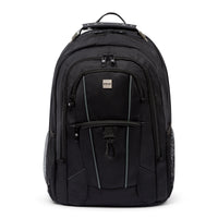 Commuter TSA-friendly laptop backpack in Black, front view