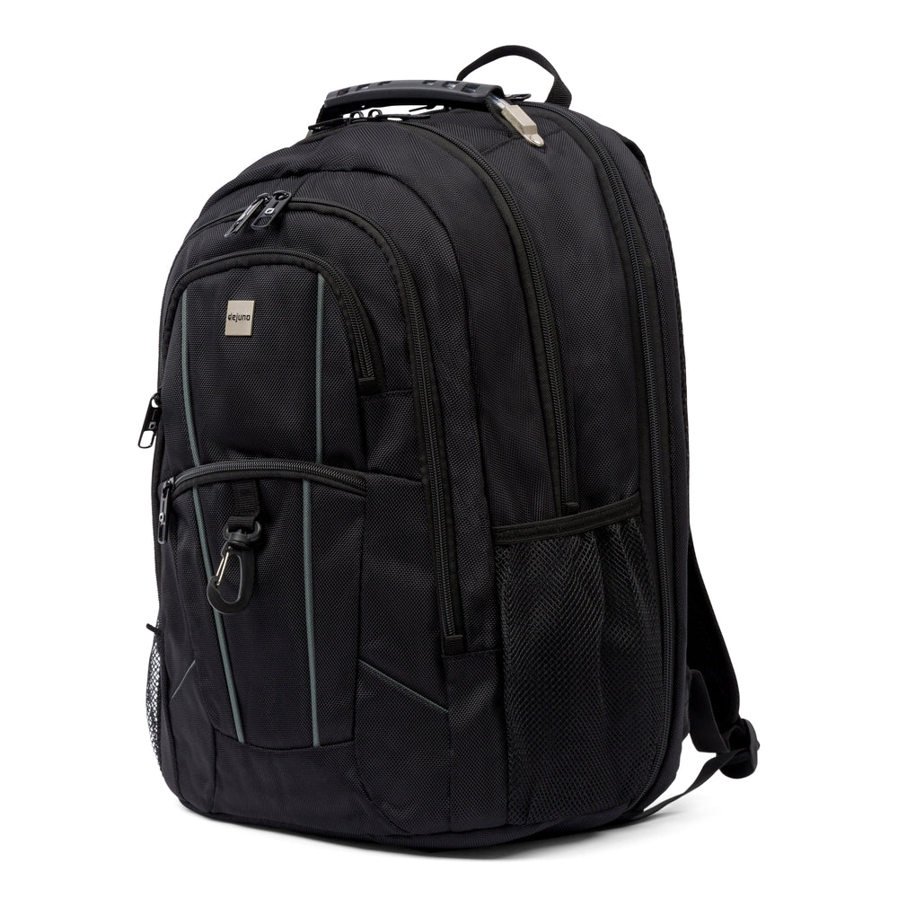 Commuter TSA-friendly laptop backpack in Black, side view