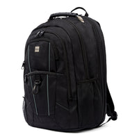 Commuter TSA-friendly laptop backpack in Black, side view