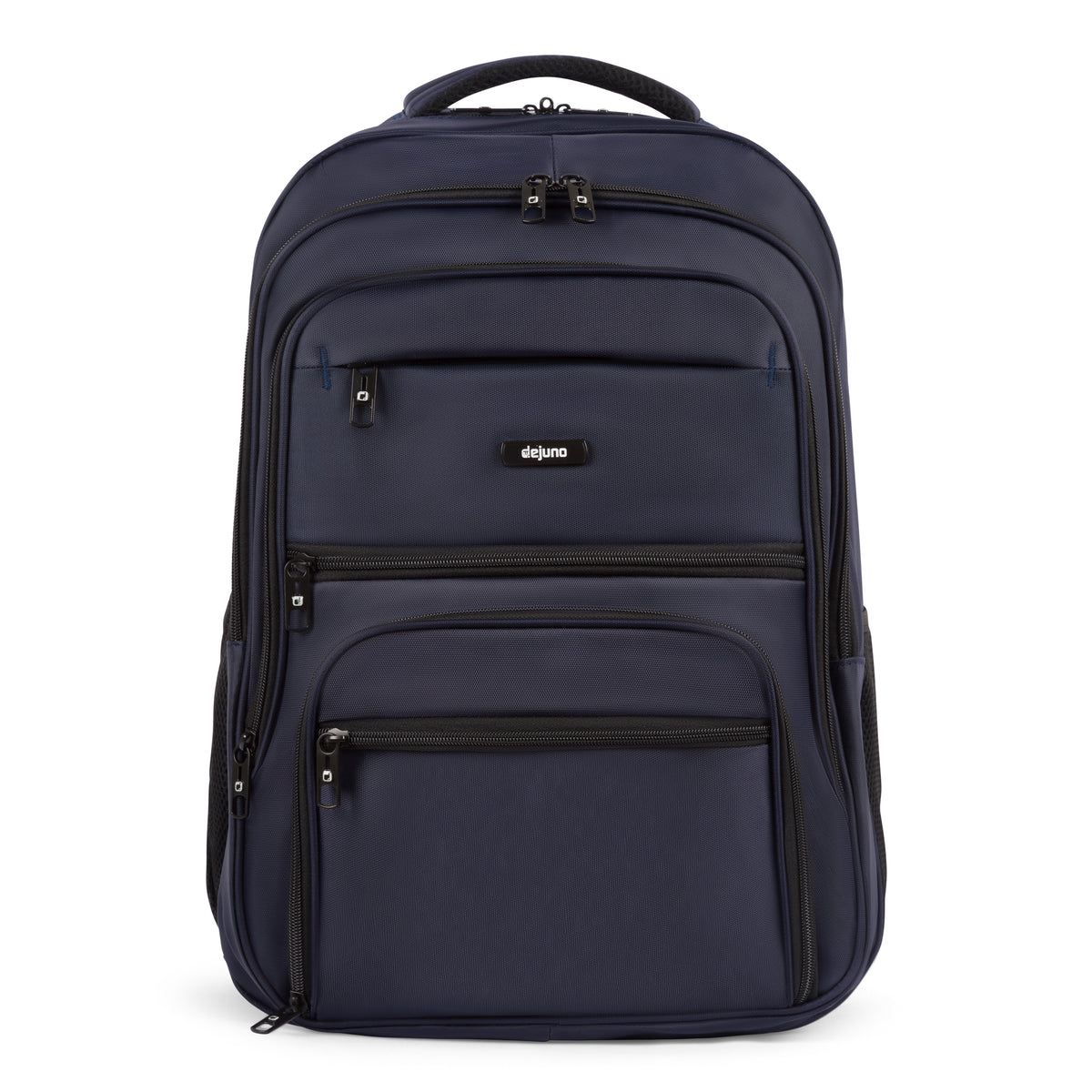 Pioneer laptop backpack with trolley sleeve in Navy, front view