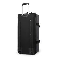 Odyssey rolling duffel bag in Black, wheels and push-button trolley handle