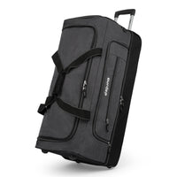 Odyssey rolling duffel bag in Black, front view