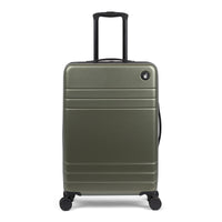 Eminence hardside spinner suitcase in Olive green, front view